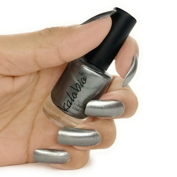 KALOBIO Metallic Nail Enamel - Silver-Chrome M18