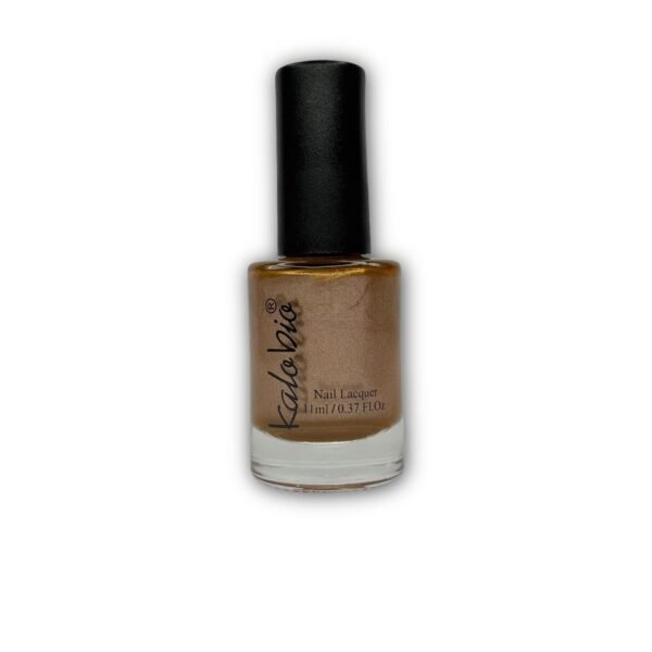 KALOBIO ColorHalo Metallic Nail Lacquer - Cinnamon KM27  | Long-Lasting, High Shine, Chip-Resistant & Quick Dry Finish | 11ml