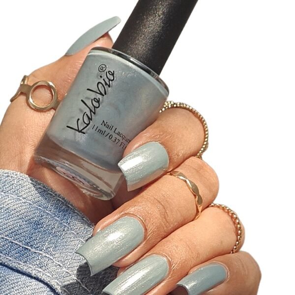 KALOBIO ColorHalo Enamel Nail Lacquer Polish - Seaglass KG09 | 7-Day Long Wear | High Shine, Quick Dry & Chip Resistant | Vegan Formula | 11ml