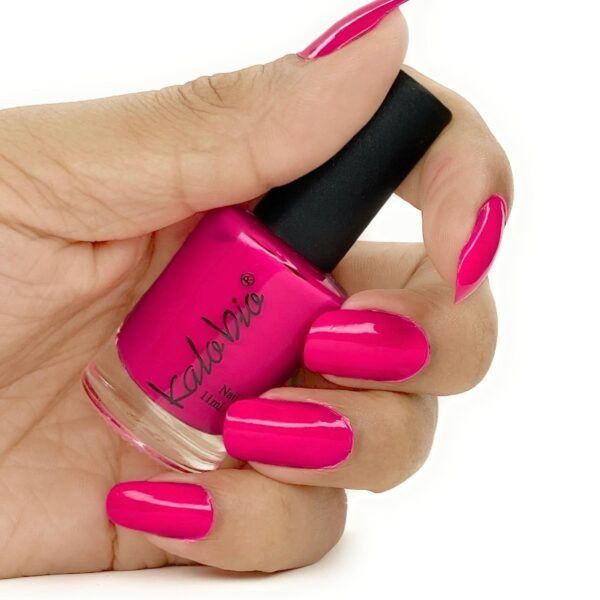 KALOBIO ColorHalo Enamel Nail Lacquer - Pinkness KPS19 | 7-Day Long Wear | High Shine, Quick Dry & Chip Resistant | Vegan Formula | 11 ml